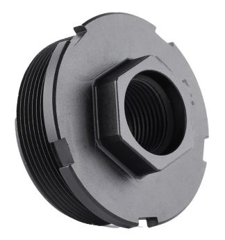 Dead Air LT313 HUB Direct Thread Mount 11/16"x24 4140 HT Alloy Steel Black Nitride