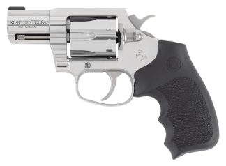 Colt Mfg KCOBRASB2RBBS King Cobra  357 Mag 6rd Shot 2" Stainless Steel Barrel, Cylinder & Frame, Black Hogue Overmolded Grip, Exposed Hammer, DA/SA
