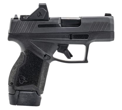 Taurus 1-GX4MP931-10RD GX4 w/Optic Micro-Compact 9mm Luger 10+1 3.06" Satin Black DLC Barrel, Black Gas Nitride Alloy Steel Serrated w/Optic Slide, Black Stainless Steel Frame, Textured Grip, Viridian