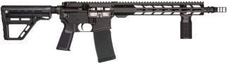 Patriot Ordnance Factory 02548 P-15 Base SMU 300 Blackout 30+1 13.75" Black Nitride Match Grade Barrel, Black Anodized Aluminum Receiver w/Picatinny Rail, M-LOK Handguard, Black Amend2 Adjustable Poly