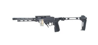Tandem Kross FA41N0602BBB1 ADX 22 LR 20+1 10.20" Black Threaded Barrel, Black Anodized Receiver w/Picatinny Rail, M-LOK Handguard, Strike FSA Single Folding Brace, Polymer Grip, Left Hand