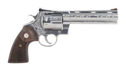 Colt Mfg ANACONDASP6RTSSEG Anaconda Sports South Exclusive 44 Mag 6 Shot 6" Stainless Steel Barrel, Cylinder & Frame, Walnut Grip, Transfer Bar Safety, Exposed Hammer