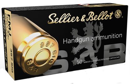 Sellier & Bellot SB357SIG Handgun  357Sig 140gr Full Metal Jacket 50 Per Box/20 Case