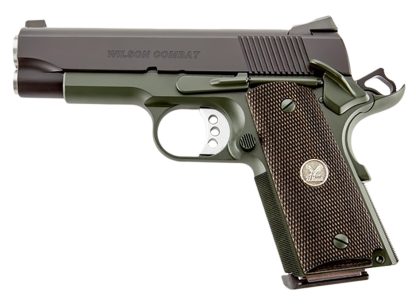 WILSON COMBAT CQBC 45ACP 4" 8+1 BLK/GRN CA