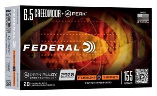 FED FUSION 6.5CREED +PEAK 155GR TIPPED 20/10