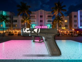 Glock 45 Gen 5 9mm — Distressed Empire Duracoat, Timney Trigger, 3 mags, Black Arch IWB holster — Pre-Owned