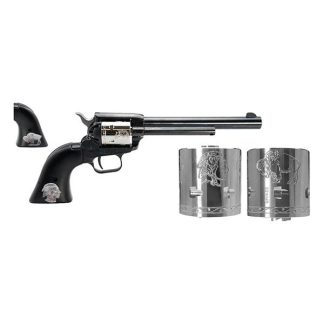 Heritage Rough Rider Handgun .22LR/.22 WMR 6.5" Barrel Buffalo/Indian Head Grips and Cylinders
