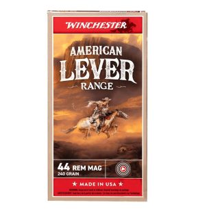 Winchester American Lever Range Ammunition .44 Rem Mag 240gr JSP 1750 fps 50/ct